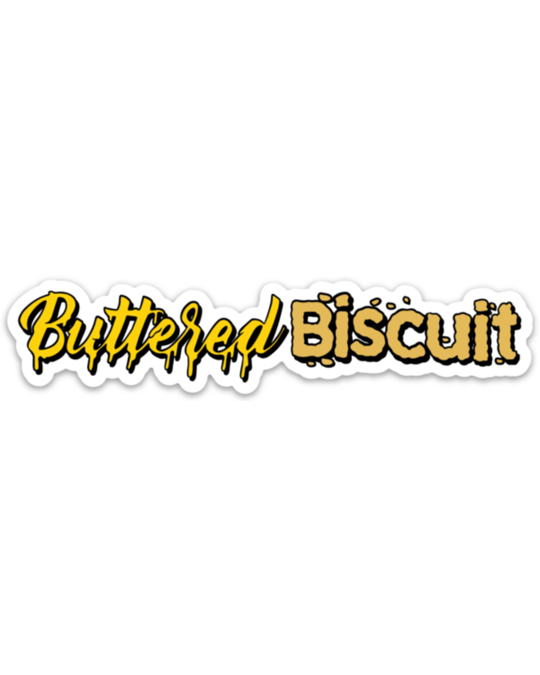 Buttered Biscuit Wordmark Sticker