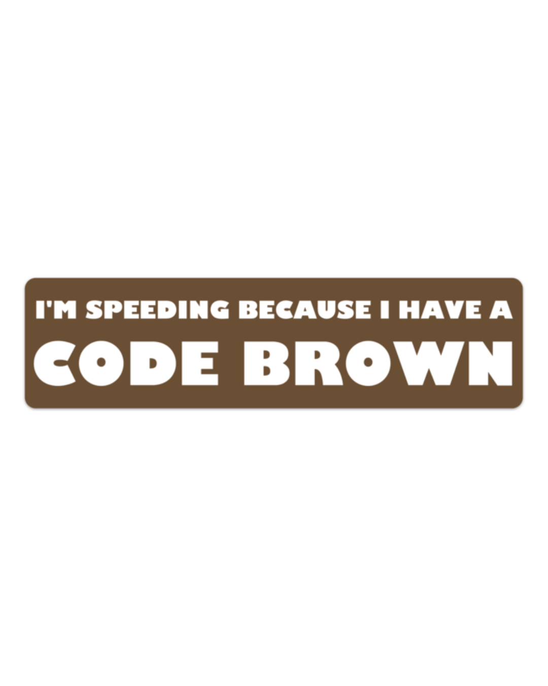 Code Brown Bumper Sticker